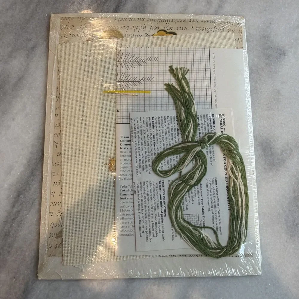 Leisure Arts Nature Collection Counted Cross Stitch Kit Dragonfly Woodland‎ Fern